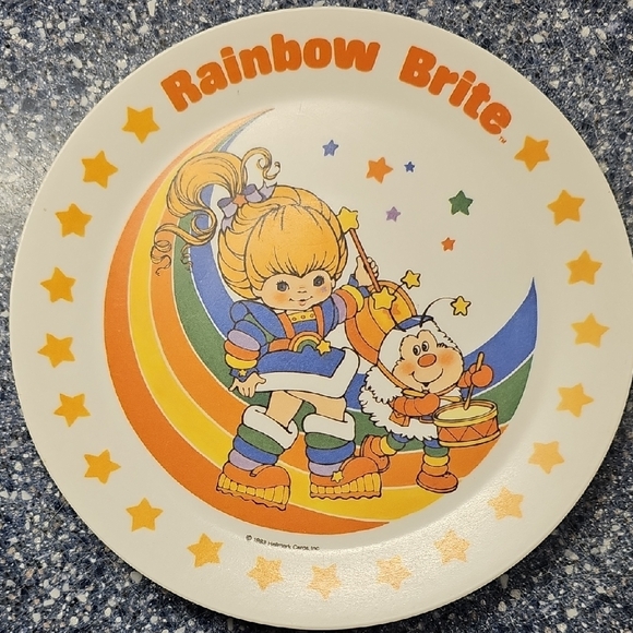 Rainbow Orange and Blue Party Supplies Disposable Tableware - Picture 1 of 3